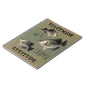 Crappie Attitude Vist Notitieboek (Linkerzijde)