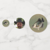 Crappie Birthday Custom Afbeelding Confetti (Achterkanten)