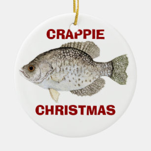 CRAPPIE CHRISTMAS KERAMISCH ORNAMENT