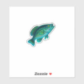 Crappie Cutout-Sticker Sticker (Vel)