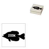 crappie diem kunststempel rubberstempel (Gestempeld)