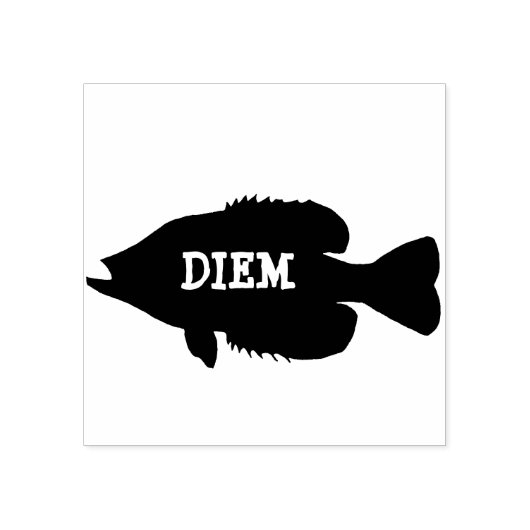 crappie diem kunststempel rubberstempel (Afrduk)