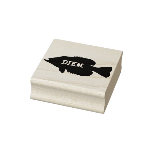 crappie diem kunststempel rubberstempel (Stempel)