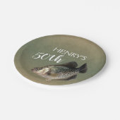 Crappie Fish 50th Birthday Papieren Bordje (Gekanteld)