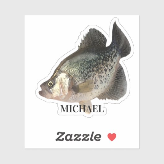 Crappie Fish Sticker (Vel)