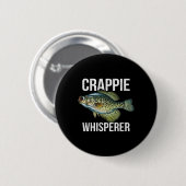 Crappie fluisteraar ronde button 5,7 cm (Voorkant /achterkant)