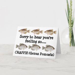 Crappie Get Well Card Kaart