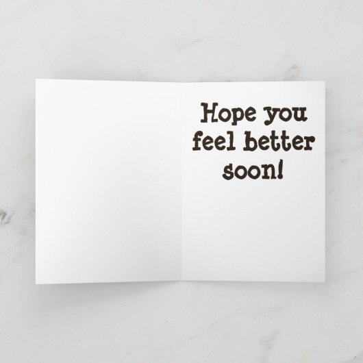 Crappie humoristisch Get Well Kaart (Binnen)