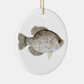Crappie kerstversiering keramisch ornament (Rechts)