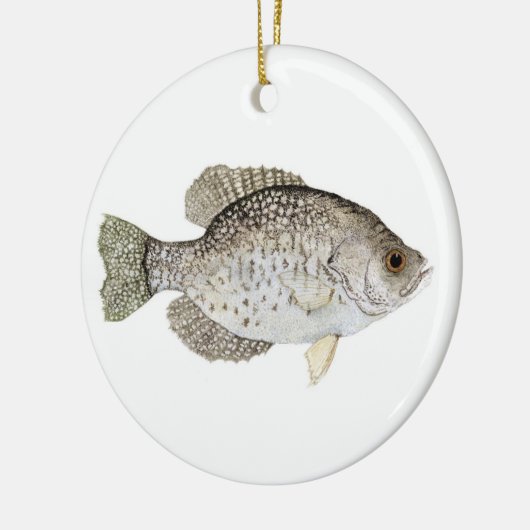 Crappie kerstversiering keramisch ornament (Links)