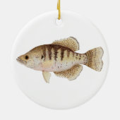 Crappie kerstversiering keramisch ornament (Achterkant)