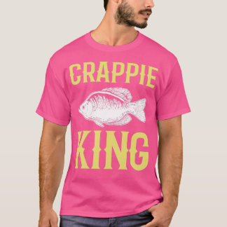 Crappie King Crappie Vist de visjacht T-shirt