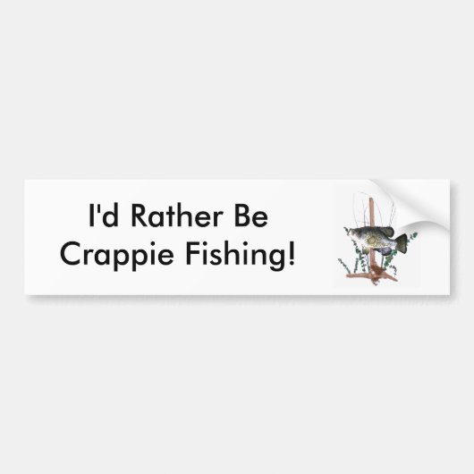 Crappie Mount Bumpersticker (Voorkant)