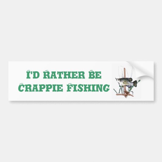 Crappie Mount Bumpersticker (Voorkant)