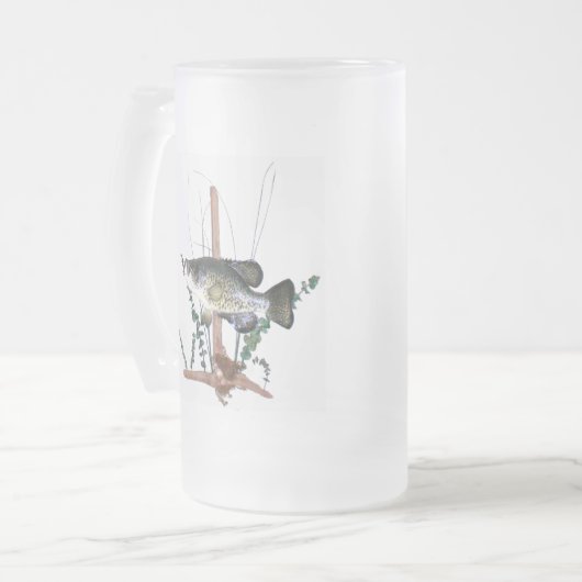 Crappie Mount Matglas Bierpul (Voorkant links)