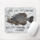 Crappie Panfish Vist Funny Angler Cool Muismat (Met muis)