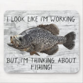 Crappie Panfish Vist Funny Angler Cool Muismat (Voorkant)