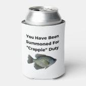 Crappie Vissen Blikjeskoeler (Blikje Voorkant)