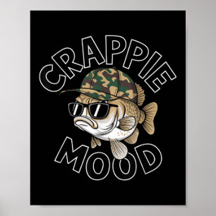 Crappie vissen Crappie stemming Funny geschenk Sar Poster
