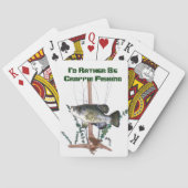 Crappie Vissende speelkaarten (Achterkant)