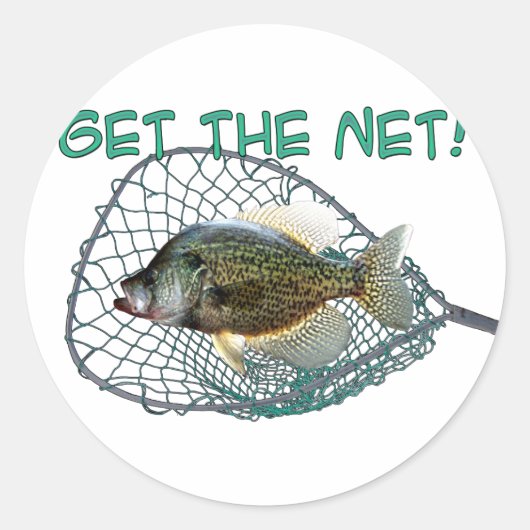 Crappie-visserij Ronde Sticker (Voorkant)