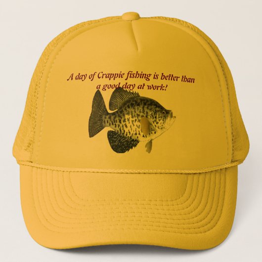 Crappie-visserij Trucker Pet (Voorkant)