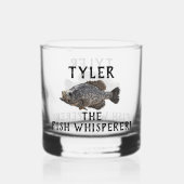 Crappie Vist Fish Whisperer Funny Angler Sports Whisky Glas (Voorkant)