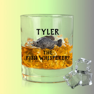 Crappie Vist Fish Whisperer Funny Angler Sports Whisky Glas