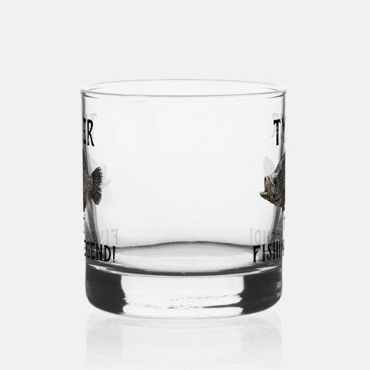 Crappie Vist Legend Cool Funny Angler Sports Whisky Glas (Rechts)