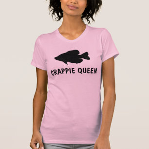 Crappie Vist sjabloon T-shirt