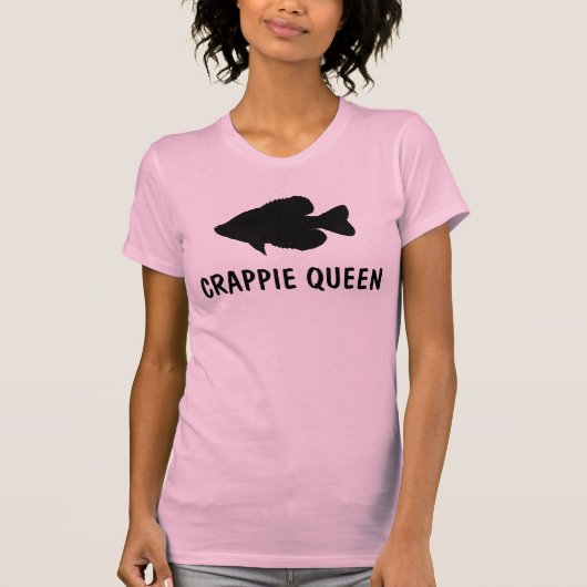 Crappie Vist sjabloon T-shirt (Voorkant)