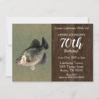 Crappie Vist thema 70e verjaardag