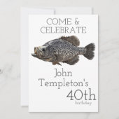 Crappie Vist visser Angler Mannen Kaart (Voorkant)