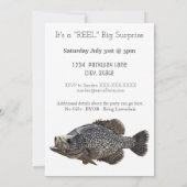 Crappie Vist visser Angler Mannen Kaart (Achterkant)