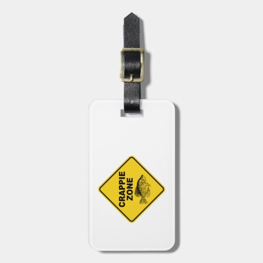 Crappie Zone Bagagelabel (Voorkant verticaal)