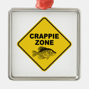 Crappie Zone Metalen Ornament