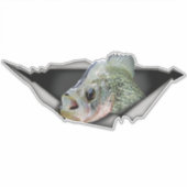 Crappy car decal, Crappy sticker, Crappy torn meta Sticker (Voorkant)