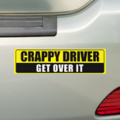 CRAPPY DRIVER BUMPERSTICKER (Op auto)