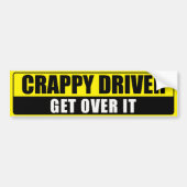 CRAPPY DRIVER BUMPERSTICKER (Voorkant)
