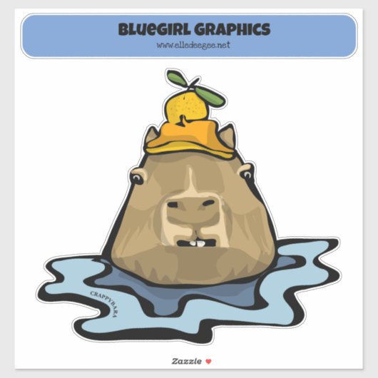 Crappybara Sticker (Vel)
