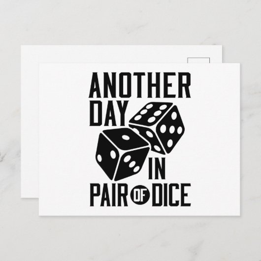 Craps Casino op een andere dag in de lucht van Dic Briefkaart (Voorkant / Achterkant)