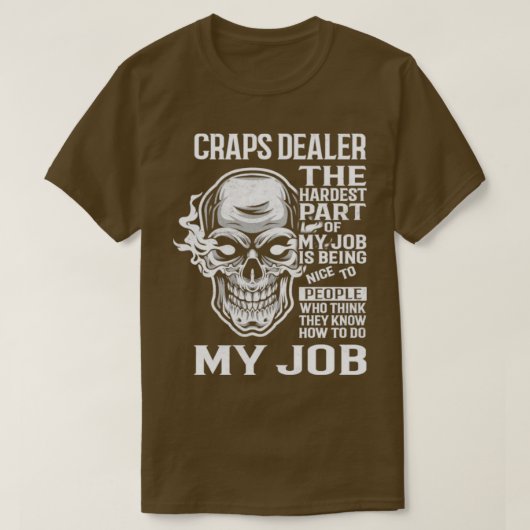 Craps Dealer T-shirt (Design voorkant)