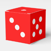 Craps Dice Box - Aangepaste kleurenachtergrond Bedankdoosjes (Voorkant Zijde)
