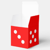 Craps Dice Box - Aangepaste kleurenachtergrond Bedankdoosjes (Geopend)