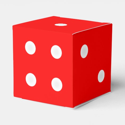 Craps Dice Box - Aangepaste kleurenachtergrond Bedankdoosjes (Achterkant)