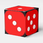 Craps Dice Box met achtergrond Bedankdoosjes (Voorkant Zijde)