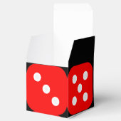 Craps Dice Box met achtergrond Bedankdoosjes (Geopend)