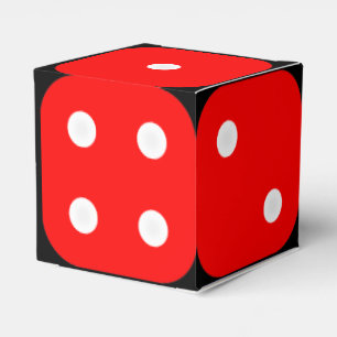Craps Dice Box met achtergrond Bedankdoosjes