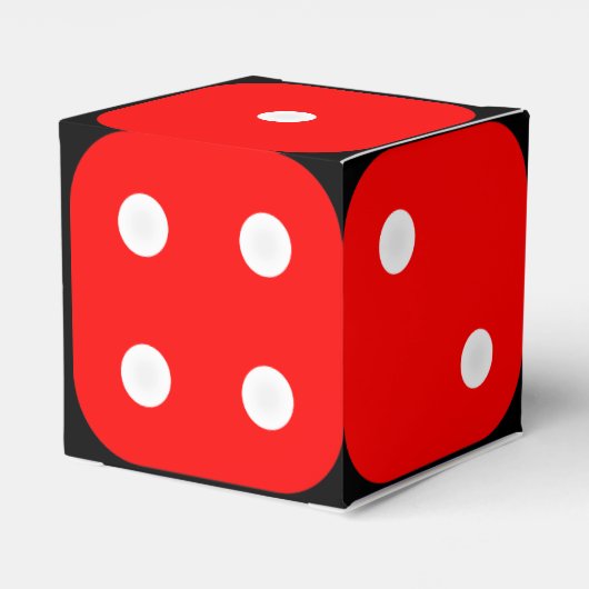Craps Dice Box met achtergrond Bedankdoosjes (Achterkant)