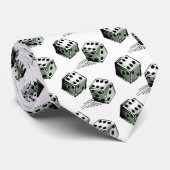 Craps Dice High Roller Gambling Stropdas (Opgerold)